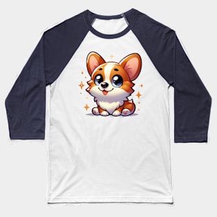 Cute Corgi Puppy Baseball T-Shirt